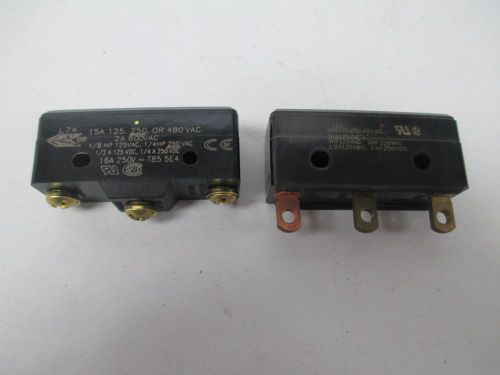 LOT 2 NEW MICRO SWITCH ASSORTED BA-2R708-P7 BZ-2R-A2 LIMIT SWITCH D301698