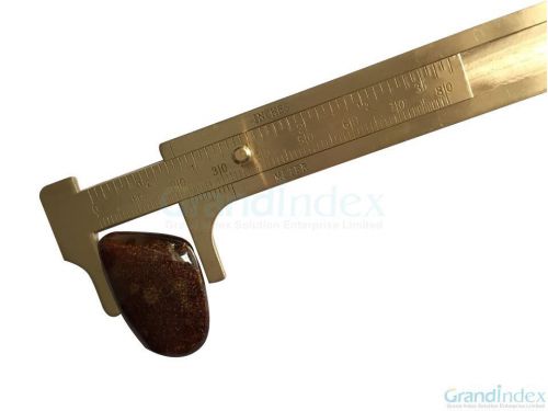 80mm and 3.25 inch 2 In 1 Multi Brass Caliper Gauge Sliding Gem Bead Tool