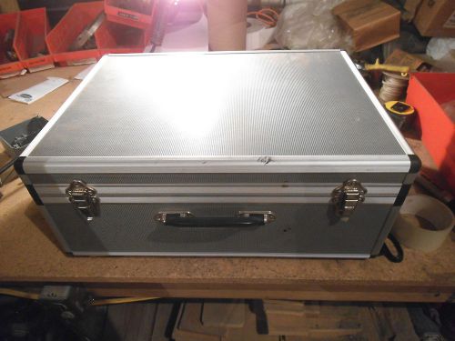 Aluminum tool case 19-1/2&#034; x 14&#034; x 8&#034; egg carton foam lid for sale
