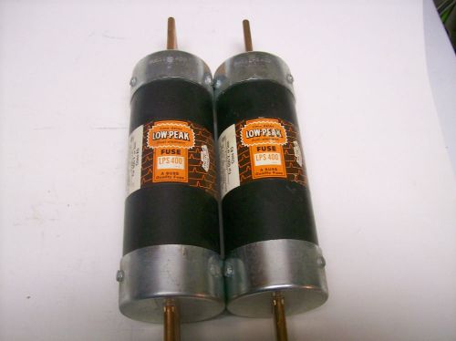 Buss lps 400 low peak dual element time delay fuse(lot of 2) for sale
