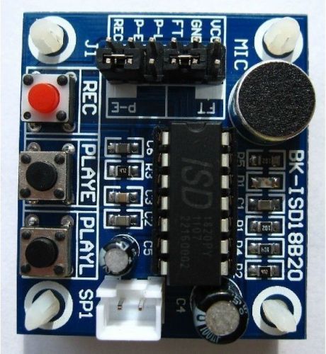 ISD1820 Voice Recording and Playback Module with Mic Sound Audio