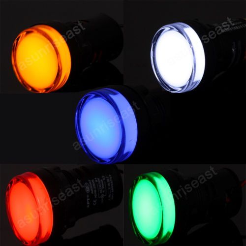 5xac/dc12v mixed red green blue blue yellow white led indicator signal light for sale