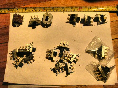 Assortment of 19 x NOS slide switches Lot 20