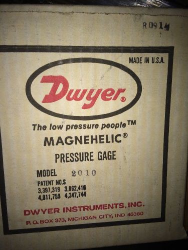 NIB Dwyer Pressure Gage   2010