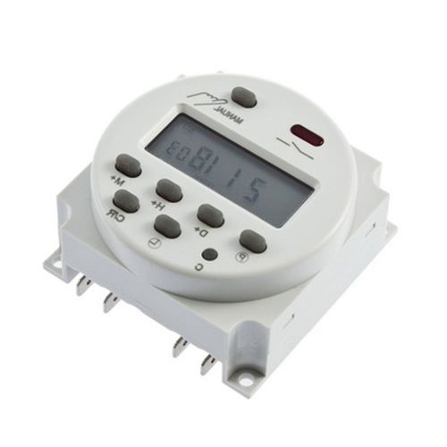 New lcd digital power programmable timer ac 12v 16a 4.4va time relay switch e1 for sale