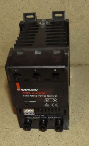 WATLOW DIN-A-MITE SOLID STATE POWER CONTROL MODEL # DC1S-5012-V100