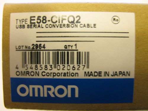 new omron E58-CIFQ2 USB SERIAL  CONVERSION CABLE FOR controller E5CC-QX3A5M-000