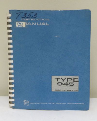 Tektronix Type 945 Oscilloscope Instruction Manual