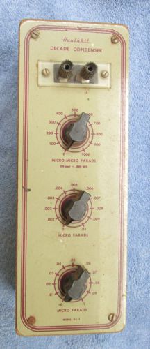 VINTAGE Heathkit DC-1 Decade Condenser  Capacitor Substitution Box  NOT TESTED