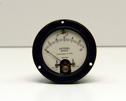 Antenna Speed RPM Gauge Weston Model 1531