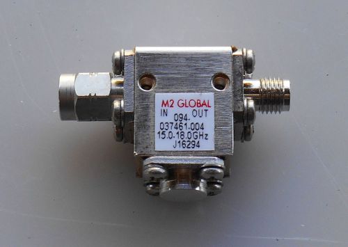 M2 Global 094-037461-004 Isolator  J16294   15.0-18.0 GHz