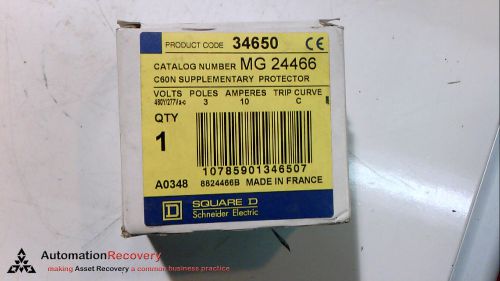 SCHNEIDER ELECTRIC MG24466 CIRCUIT BREAKER, THERMAL MAG, 3P, 10A, NEW