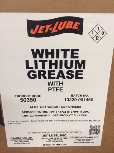 JET LUBE 50350 WHITE LITHIUM GREASE WITH PTFE