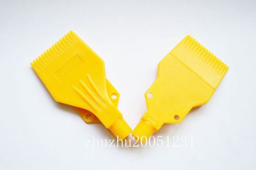 5pcs ABS Air Blower Air Nozzle Air Knife 1/4&#039;&#039; H2 Yellow air blowing comb type