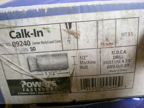 caulk in anchors 1/2&#034; (50pcs)