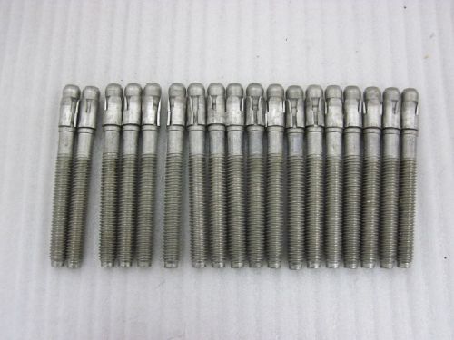 NEW 18 PC STAINLESS STEEL WEDGE STUD ANCHORS FOR CONCRETE 3/8-16 X 3 3/4 E-03