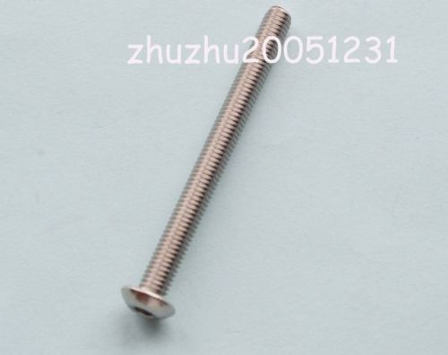 50pcs New Metric Thread M5*55Stainless Steel Button Head Allen Screws Bolts