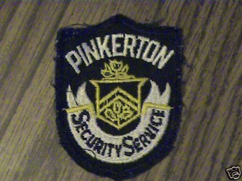 PINKERTON VTG SECURITY SERVICE CO BUSINESS PATCH EMBLEM