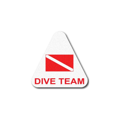 FIREFIGHTER HELMET DECALS  FIRE STICKER  - Dive Team Triangle