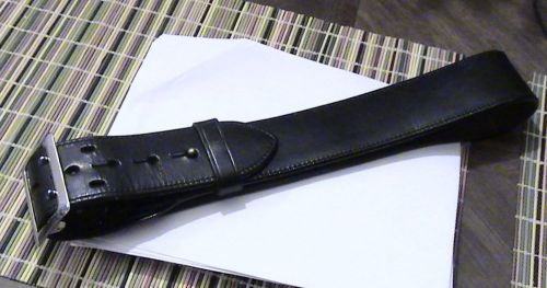 Bianchi #b2 black leather utility duty belt size 30 for sale