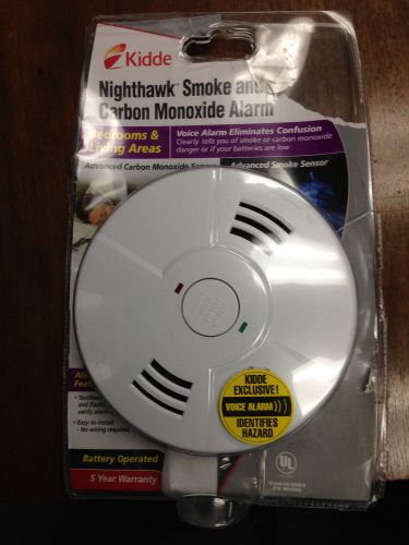 Kidde nighthawk smoke and carbon monoxide alarm with voice 900-0102 kidde new!! for sale