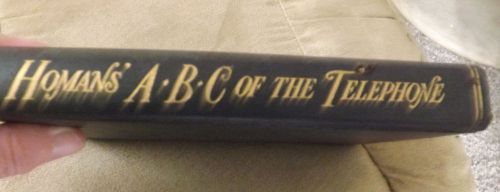 Rare first edition 1901-1904 homan&#039;s a.b.c. of the telephone book for sale
