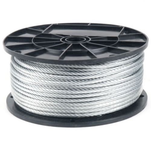 GALVANIZED AIRCRAFT CABLE WIRE ROPE 3/32&#034; 7x7 1000 FT REEL