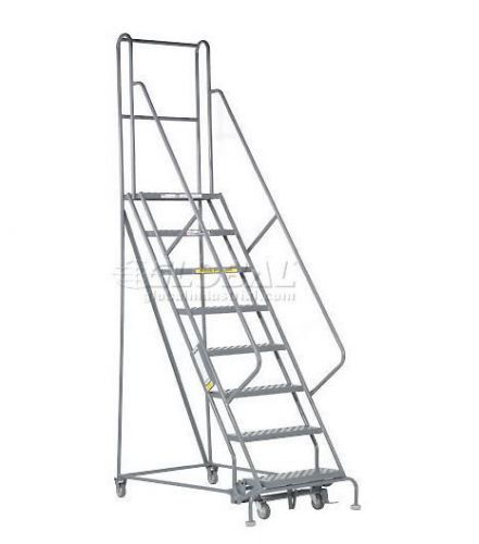 ROLLING INDUSTRIAL STAIRCASE LADDER - 8 STEP