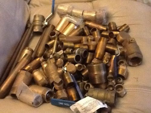 Huge lot over 28 lbs Copper Bronze Brass Fitting Coupling Plug Valves Lot #3