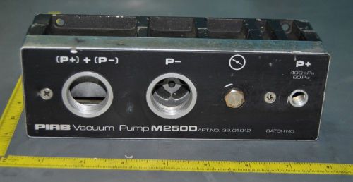 PIAB VACUUM PUMP M2500 MANIFOLD ASSEMBLY (S11-3-8E)