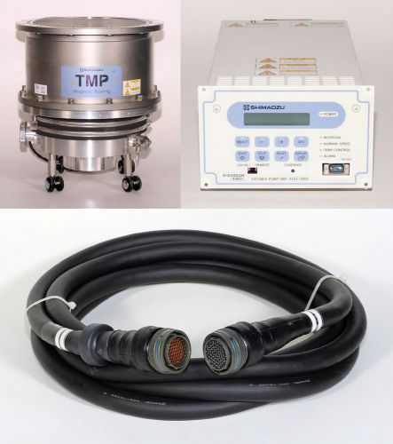 Shimadzu TMP-3403LMTC Turbo Vacuum Pump &amp; EI-D3403M Turbo Controller Package