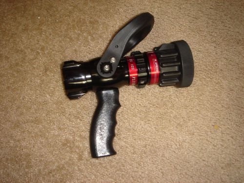 Moon 512p-1524 aluminum fire hose nozzle, pistol-grip, 30 to 125 gpm, 1-1/2&#034; nh for sale
