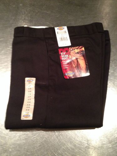 DICKIES 874BK 33UU Work Pants,Poly/Cotton  Black New with Tags