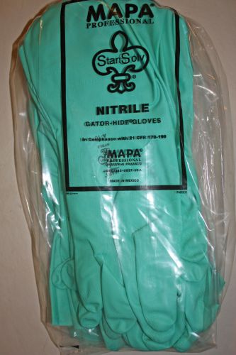 Mapa stansolv nitrile glove, medium-weight nitrile glove chemical resistant for sale