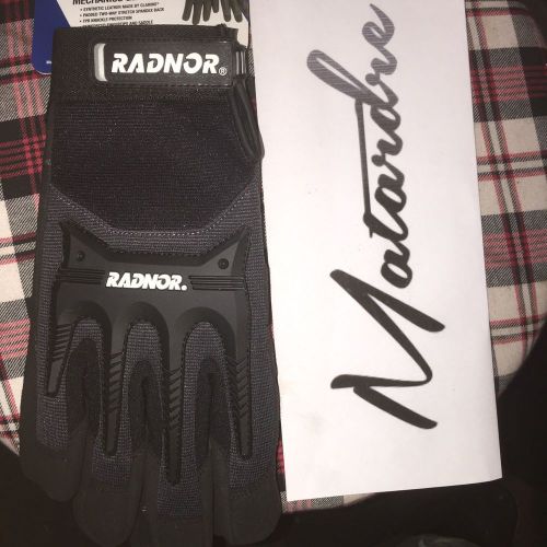 Radnor impact mechanics gloves large for sale