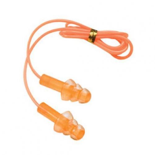 Lot 3 40962 champion traps &amp; targets silicone earplugs nrr 26 tethered orange w/ for sale