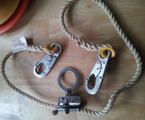 DF Stainless Steel Trailing Rope Grab GR100 and Miller Lanyard