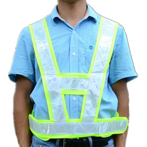 New High Visibility Security Reflective Tape Vest Safety Harness