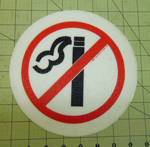 SELF LAMINATING VINYL NO SMOKING FLOOR NON-SLIP DECAL 8&#034; ROUND #1639