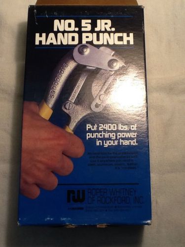 Roper whitney #5 jr. hand punch set new usa for sale