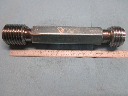 1 1/4 7 unc 2b go no go thread plug gage 1.25 p.d.&#039;s are 1.1572 and 1.1668 tools for sale