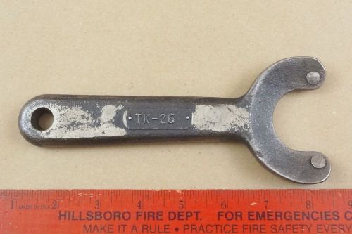 Old tk-26 spanner wrench 1/4&#034; pins 4 lathe machinist for sale
