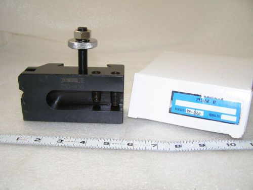 Phase ii #250-410 knurling, turning &amp; facing toolpost holder 14&#034;-20&#034; lathe swing for sale