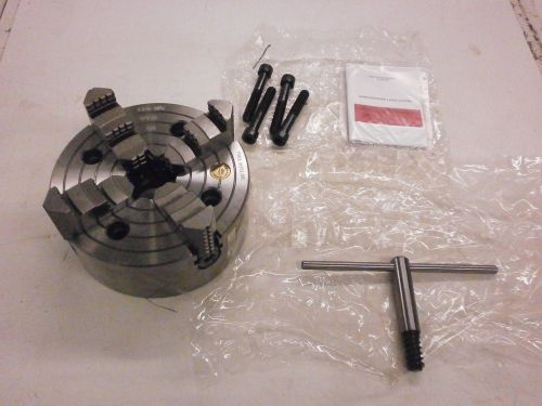 Brand new toolmex bison bial 8&#034; 4 jaw a2-6 mount lathe chuck 7-851-0816 747so for sale