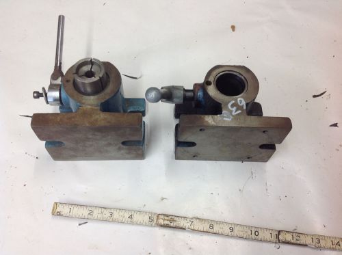 (2) 5c collet chuck fixture h/v , 1 missing retainer ring.  look photos for sale