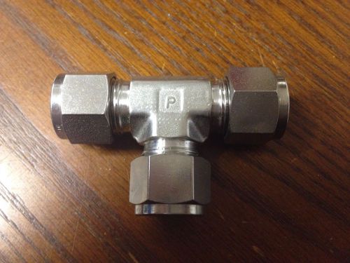 PARKER 8ET8-316 A-LOK STAINLESS COMPRESSION FITTING TEE 1/2&#034; TUBE