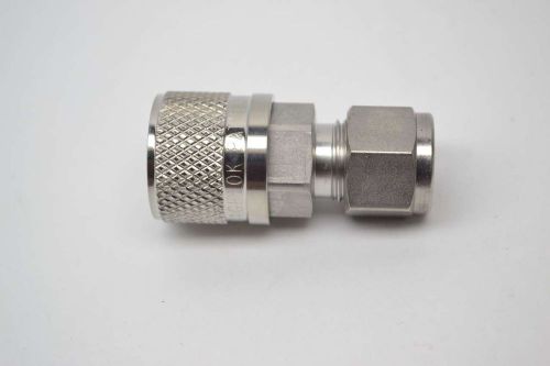 Swagelok ss-qf4-b-600 full flow quick connect stainless fitting 3/8in b372988 for sale