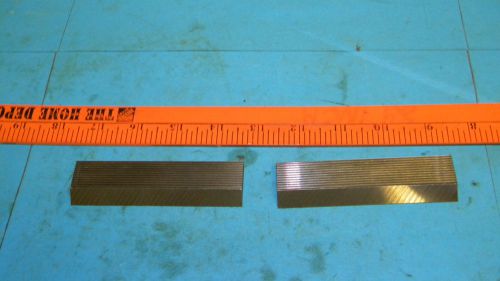 Used Superior Wood Systems 4&#034; x 1 1/16&#034; x 5/16&#034; corrugated planer knife set of 2