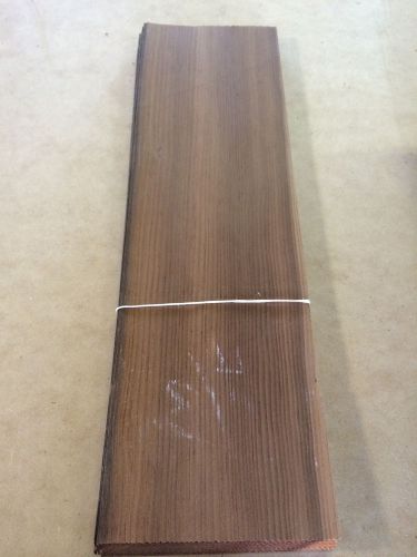 Wood Veneer Fumed Larch 7x24 22pcs total Raw Veneer  &#034;EXOTIC&#034; FLA2 10-24