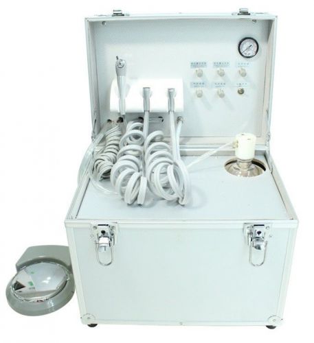 COXO Portable Dental Unit DB-407 with Air Compressor Water Reserved Bottle 4H